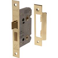 Eurospec Bathroom Lock 2.5" Brass in Gold
