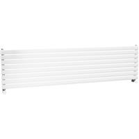 Ximax Bristol Single Horizontal Designer Radiator 468 x 1800mm 3133Btu in White Steel