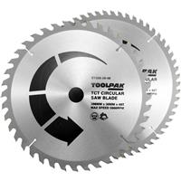 Toolpak TCT Circular Saw Blades 300 x 30mm T40/T60 (2 Pack) Steel