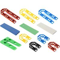 Broadfix Levelling Shims Kit Assorted (160 Piece) in Red/Yellow/Green