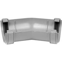 Aquaflow 112mm Half Round Gutter Angle 150deg in Grey PVCU