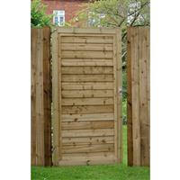 Forest Garden Pressure Treated Lap Gate 180cm (h) x 91cm (w) x 4.4cm (d)