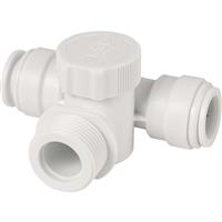 JG Speedfit Appliance Tee 15mm x 3/4" in White Plastic