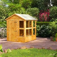 Power Apex Potting Shed 6' x 6' in Natural Timber