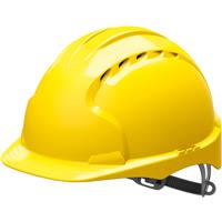 JSP EVO2 Adjustable Safety Helmet in Yellow Hdpe