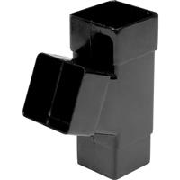Aquaflow 65mm Square Pipe Branch 112.5deg in Black PVCU