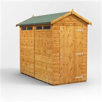 Power Apex Security Shed 8' x 4' in Natural Timber