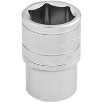 Draper Expert 6 Point 1/2 Inch Standard Socket 18mm Steel