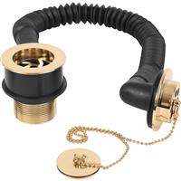 Deva 1 1/2" Brass Bath Waste in Gold Plastic