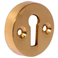 Victorian Open Escutcheon Brass in Gold