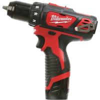 Milwaukee M12 Sub Compact Drill Driver 2 x 2.0Ah in Red Steel