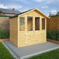 Mercia Traditional Summerhouse 7' x 5' in Brown Timber