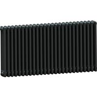 Arlberg Classic 4 Column Volcanic Radiator 600 x 1226mm 7079Btu in Anthracite Steel