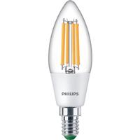 Philips LED Ultra Efficient Lamp E14 B35 2.3W 2700K in Clear Glass