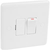 Wessex Electrical Wessex Fused Spur Switched + Flex in White Plastic