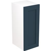 Kitchen Kit Flatpack Shaker Kitchen Cabinet Wall Unit Ultra Matt 300mm in Indigo Blue MFC