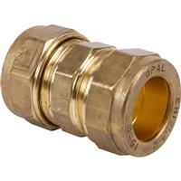 Made4Trade Compression Straight Coupler 15mm (5 Pack) in Gold