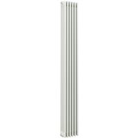 Arlberg 4-Column Vertical Radiator 2000 x 302mm 4788Btu in White Steel