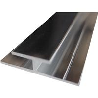 Wetwall Acrylic Polished Shower Wall Panel Trims H Joint 2440mm in Silver