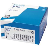 Screw-Tite Pozi Screw Trade Pack (750 Piece) in Gold Plastic