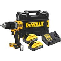 DeWalt DCD805H2T-GB Powerstack 18V XR Brushless Compact Combi Drill Kit 2 x 5.0Ah in Yellow
