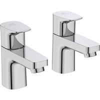 Ideal Standard Ceraplan Taps Basin Pillar (2 Pk) in Chrome Brass
