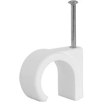 Made4Trade Round Cable Clips 10mm (100 Pack) in White