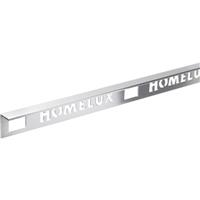 Homelux Effect Straight Edge Tile Trim 10mm x 2500mm (2 Pack) in Stainless Steel