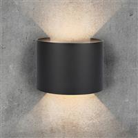 V-TAC 5W LED IP65 Wall Light with Adjustable Beam Angle 700lm 4000K in Black Aluminium