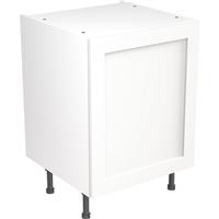 Kitchen Kit Flatpack Shaker Kitchen Cabinet Base Unit Ultra Matt 600mm in White MFC