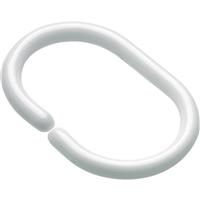 Croydex C Type Shower Curtain Ring (12 Pack) in White