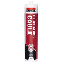 Soudal Decorators Caulk 290ml in White Acrylic