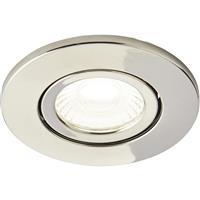 Spa Lighting Spa Integrated LED 5W Fire Rated Adjustable IP65 Downlight Satin 500lm 4000K in Nickel Steel