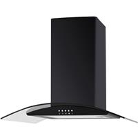 Cata 60cm Curved Extractor Hood in Black Aluminium