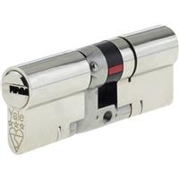 Yale Platinum 3 Star Euro Double Cylinder 45-50mm Nickel in Silver Brass