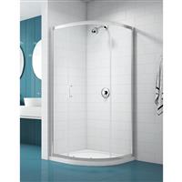 Merlyn NIX Sliding 1 Door Quadrant Shower Enclosure 900 x 900mm in Chrome Toughened Safety Glass