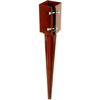 Powapost Drive-in Post Anchor 100 x 100 x 600mm Powder Coated Steel