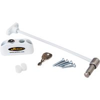 Jackloc Pro-5 Key Locking Window Restrictor in White Steel