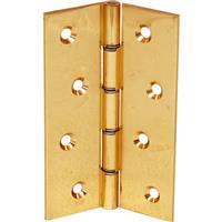 Eclipse Double Steel Washered Hinge Self-coloured 102mm (2 Pack) in Brass