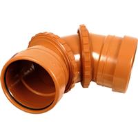 Aquaflow Adjustable Bend 110mm 0-90deg in Terracotta