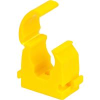 Talon Hinged Clip 28mm (50 Pack) in Yellow Polypropylene