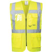 Portwest Hi Vis Executive Waistcoat in Yellow