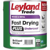 Leyland Trade Leyland Fast Drying Plus Water Based Undercoat White 2.5L