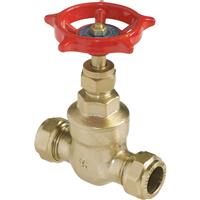 Pegler Yorkshire Pegler Brass Gate Valve 15mm in Gold