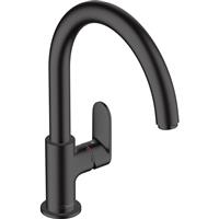 Hansgrohe Vernis Blend M35 Swivel Spout Mono Mixer Kitchen Tap Matt in Black Brass