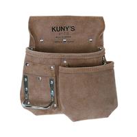 Kuny's Split Grain Half Apron in Brown Steel