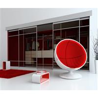 Coburn Double 60X Two-Door System 1.2m opening (Set) in Silver/Other Aluminium/Nylon