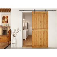 Coburn Flat Track 100 Straight Hanger System One Door 1000mm - Finish in Black Nylon/Steel