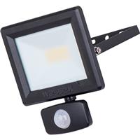 Wessex Electrical Wessex LED PIR Floodlight IP65 20W 2400lm 4000K in Black Rubber
