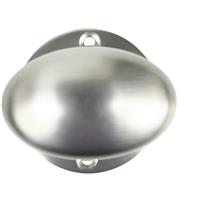 Lockworks Oval Mortice Knob Brushed (Pair) in Nickel